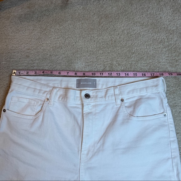 Everlane High Waist Ankle Jeans White Size 16 (33) - Picture 9 of 13